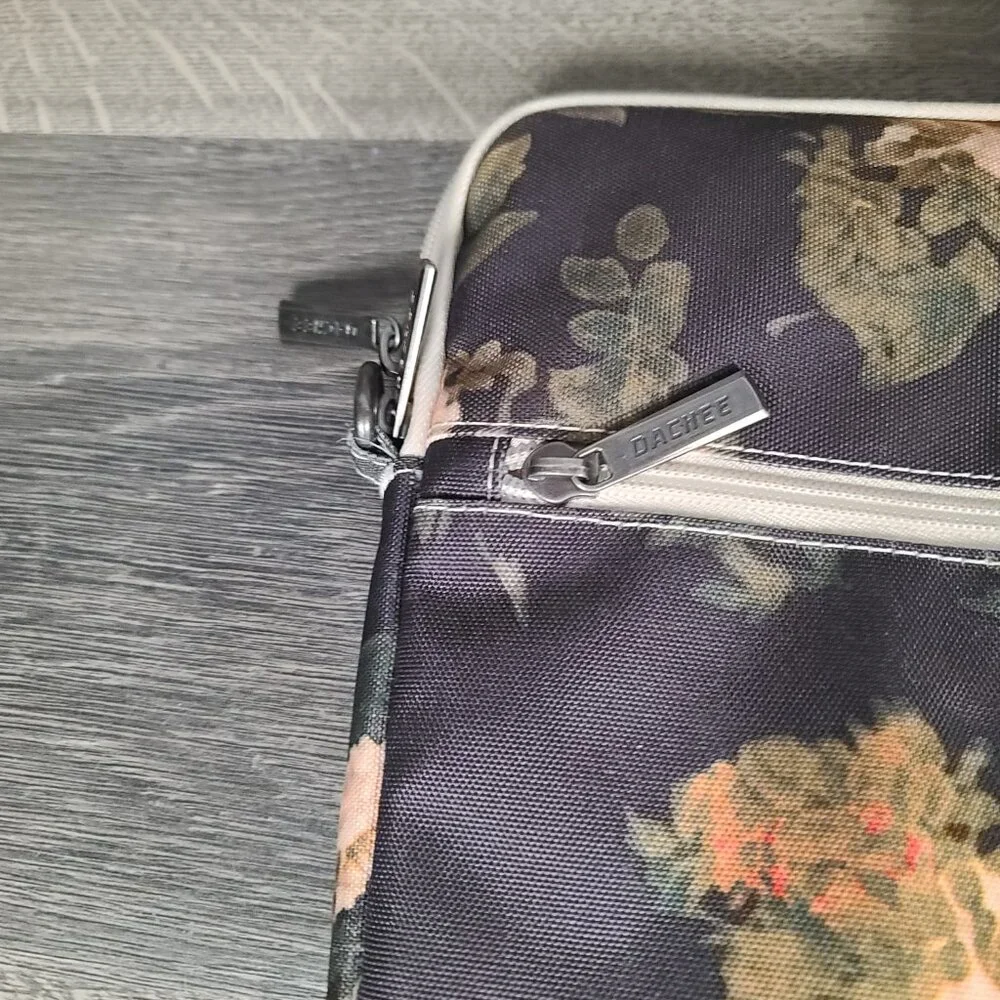 Black Peony Dachee Waterproof Shoulder Laptop Bag Case Missing Shoulder Strap